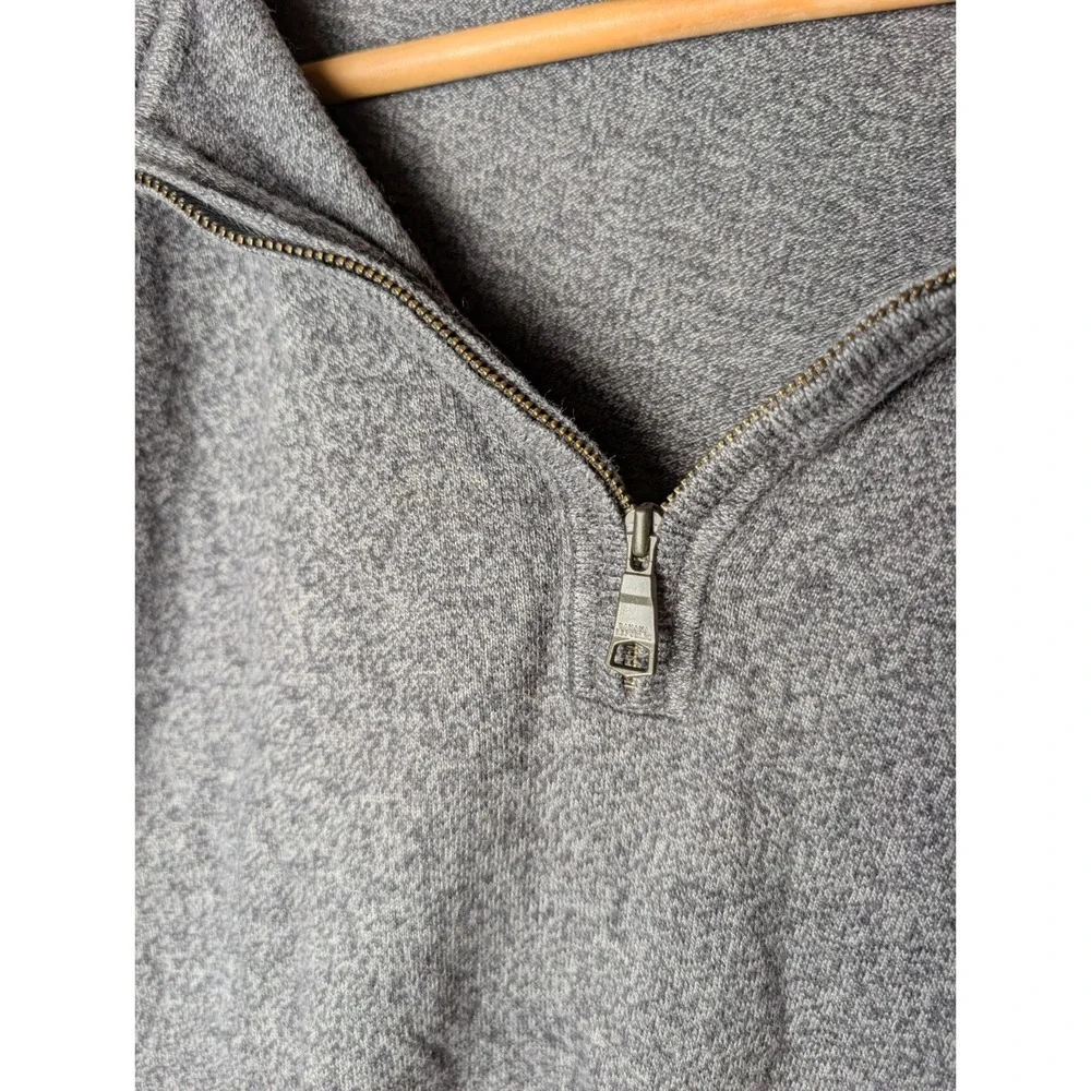 Banana Republic Sweater Mens XL Gray 1/4 Zip Pima Cotton Cashmere Pullover